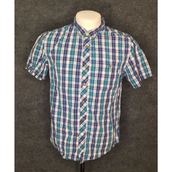 Brooklyn industries Shirt Size M Medium Boys Multicolor Plaid Button Up - Picture 1 of 10